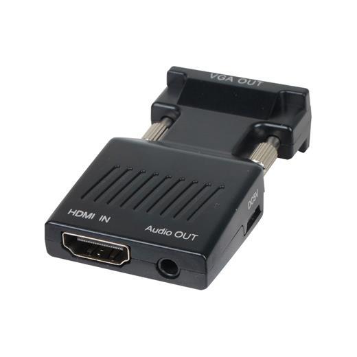 Vcom Ca336A Siyah Vga Erkek To Hdmi Dişi Dönüştürücü