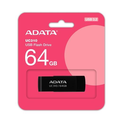 Adata Uc310-64Gb 64Gb Usb3.2 Gen1 Black Flash Bellek