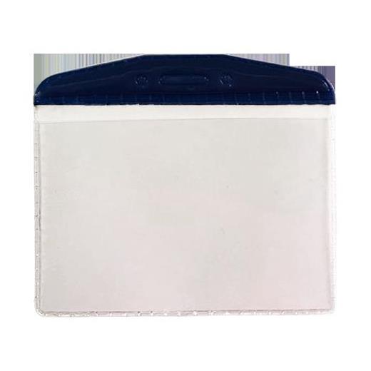 Mapi Pvc Kart Poşetleri (Oval) Lacivert Şeritli 100Lü Paket