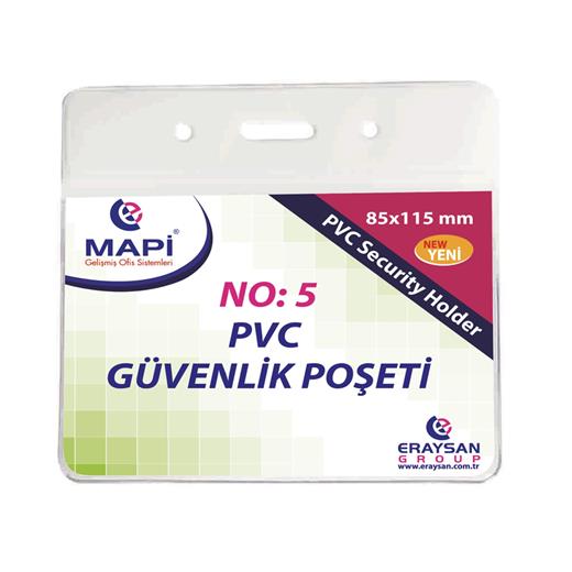 Mapi Özel Ebat Pvc Güvenlik Kartı Poşeti No:5 85X115 100Lü Paket