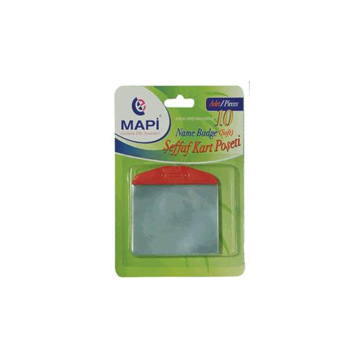 Mapi Pvc Kart Poşetleri (Oval) Kırmızı 10 Lu Blisterlı