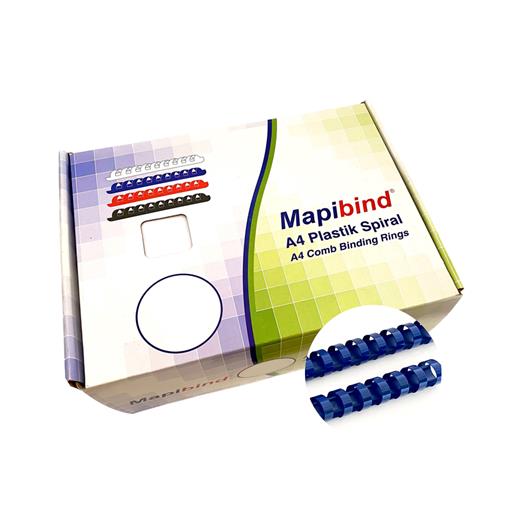 Mapibind 22Mm Plastik Spiral Lacivert 50 Ad.