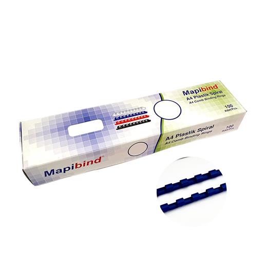 Mapibind 6Mm Plastik Spiral Lacivert 100 Ad.