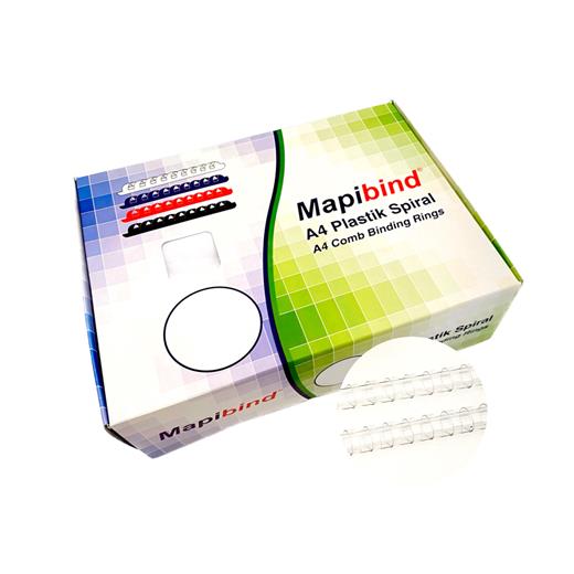 Mapibind 20Mm Plastik Spiral Şeffaf 100 Ad.