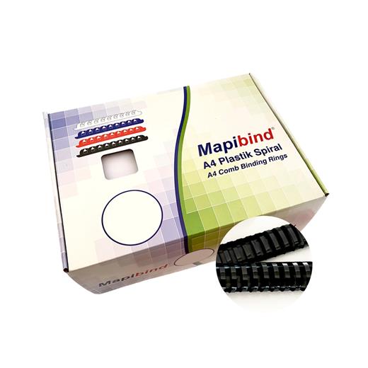 Mapibind 38Mm Plastik Spiral Siyah 50 Ad.
