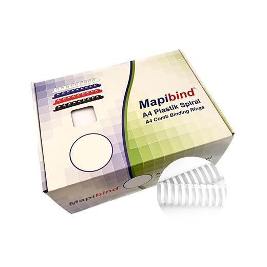 Mapibind 45Mm Plastik Spiral Beyaz 50 Ad.