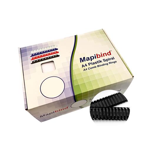 Mapibind 45Mm Plastik Spiral Siyah 50 Ad.