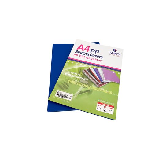 Mapi A4 Pp Opak Kapak (Kum Desen) 350 Micron Lacivert 50 Li