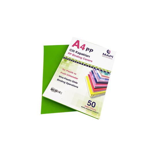 Mapi A4 Pp Fosforlu Kapak 550 Micron Fosforlu Yeşil 50 Li