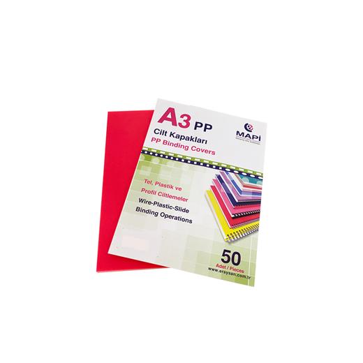 Mapi A3 Pp Fosforlu Kapak 550 Micron Fosforlu Turuncu 50 Li