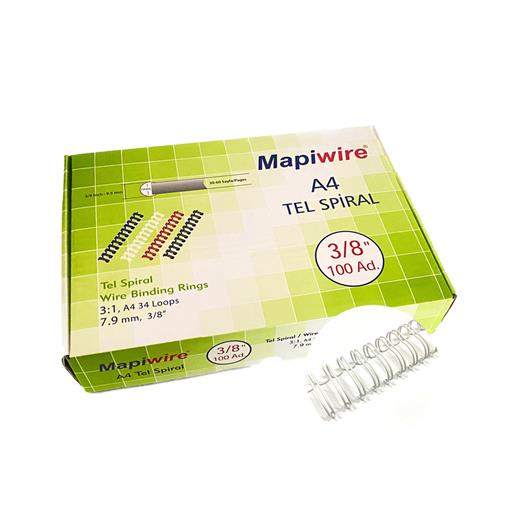 Mapiwire 3/8 Kutu Tel Beyaz 100 Ad.