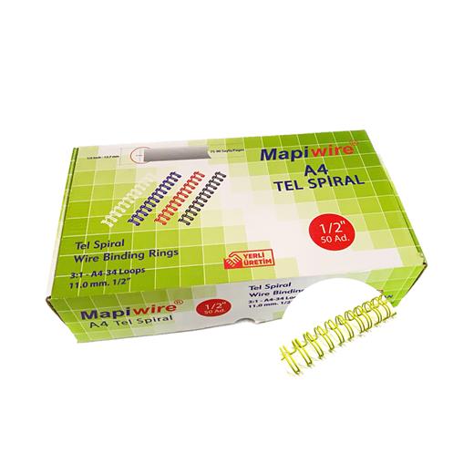 Mapiwire 1/2 Kutu Tel Sarı 50 Ad.