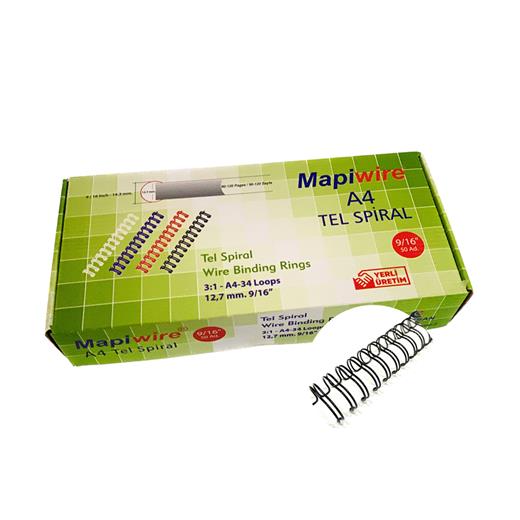 Mapiwire 9/16 Kutu Tel Siyah 50 Ad.