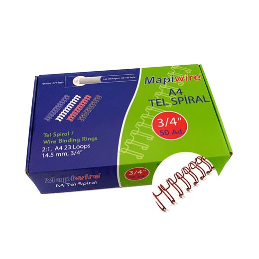 Mapiwire 3/4 Kutu Tel Kırmızı 50 Ad.