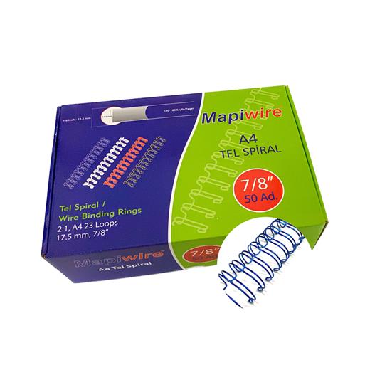 Mapiwire 7/8 Kutu Tel Metalik Mavi 50 Ad.