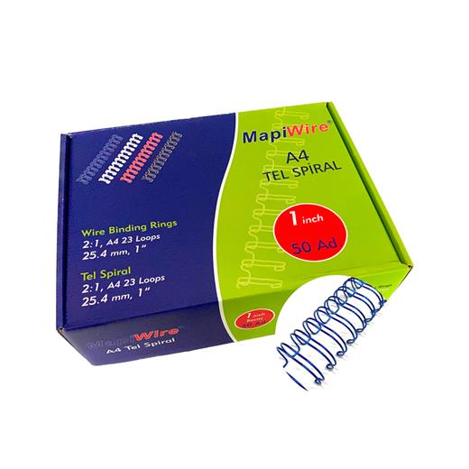 Mapiwire 1 İnç Kutu Tel Metalik Mavi 50 Ad.