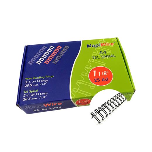 Mapiwire 1 1/8 Kutu Tel Siyah 25 Ad.