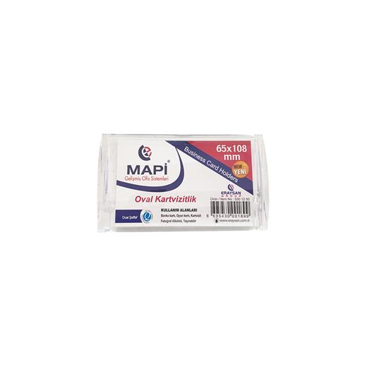 Mapi Dikdörtgen Kartvizitlik Oval Şeffaf 65X108
