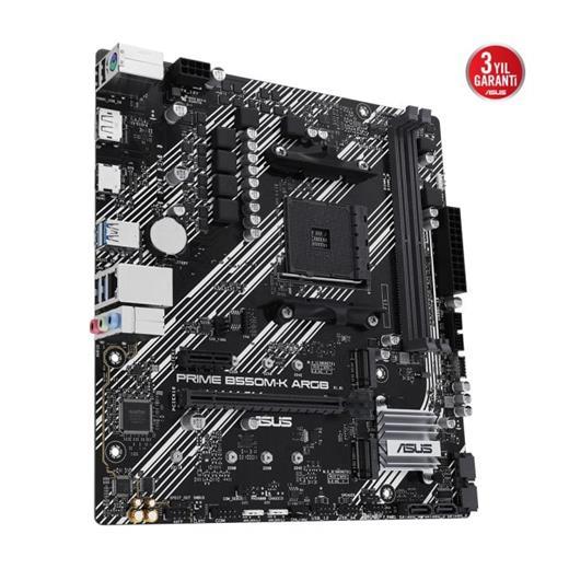 Asus Prime B550M-K Argb 5100Mhz (Oc) Ddr4 Soket Am4 M.2 Hdmı Matx Anakart
