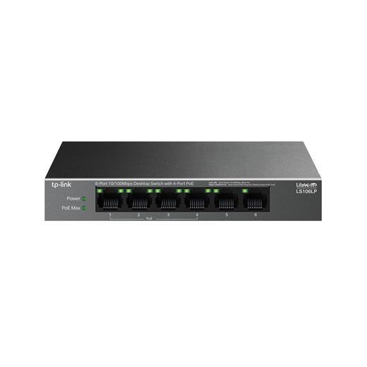 Tp-Link Ls109P 9 Port 10-100 Mbps 8 Port Poe+ 10-100 Mbps Switch Metal Kasa