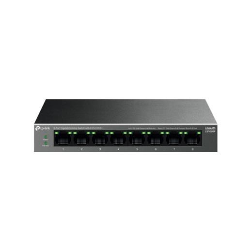 Tp-Link Ls108Gp 10-100-1000 Mbps 8 Port Poe+ Switch Metal Kasa