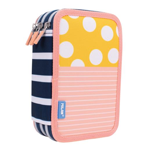 Mılan 081364Sm2 Swıms 2 Yüzücü Sarı-Pembe 3 Cepli Setli Kalem Çantası