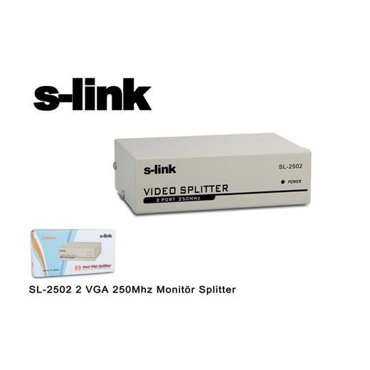 S-Link Sl-2502 2 Vga 250Mhz Monitör Splitter