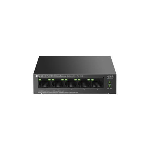Tp-Link Ls105Lp 4 Port Poe+ 10-100 Mbps Switch Metal Kasa