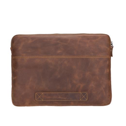 Awe 14 İnç Macbook Ve Pc Uyumlu Deri Kılıf Tn2 Kahve