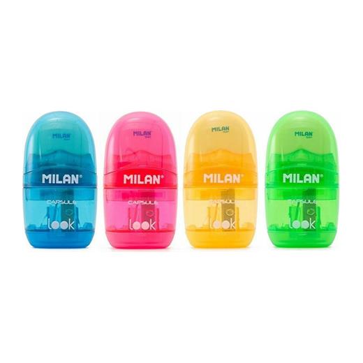 Mılan 4712116 Capsule Look Kalemtraş-Silgi Blister