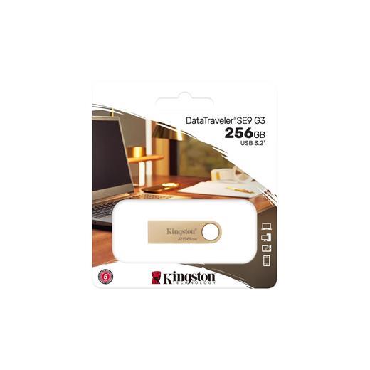 Kingston Dtse9G3-256Gb 256Gb 220Mb-S Metal Usb 3.2 Gen 1 Datatraveler Se9 G3 Flash Bellek
