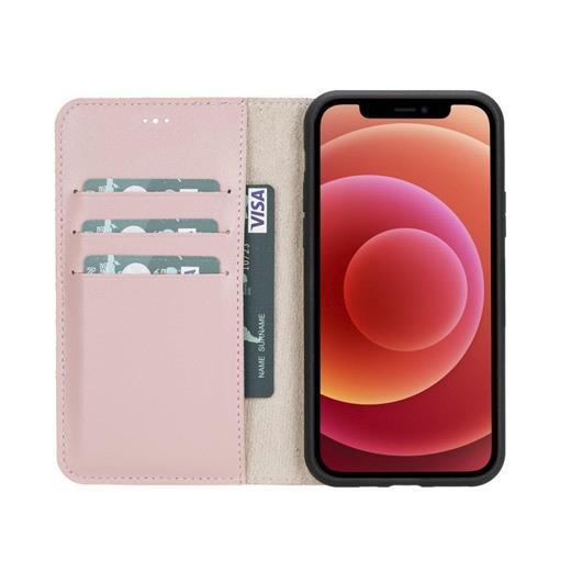 Apple İphone 11 Pro Uyumlu Deri Cüzdanlı Kılıf Pembe