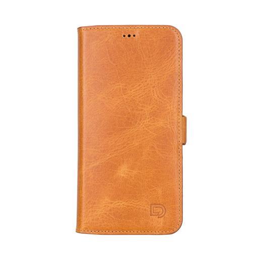 Apple İphone 13 Pro Max Uyumlu Deri Cüzdanlı Kılıf Karamel