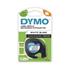 Dymo S0721660 Letratag Plastik Etiket 12 Mm X 4 Metre Beyaz 91201