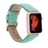 Apple Watch Uyumlu Deri Kordon 42-44-45Mm Brn7 Yeşil