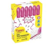 Jovı 1816 Jel Stik Fosforlu Kalem Pembe - 12Li Kutu