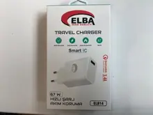 Elba Elb14 Elb-67W Usb 67W 3.4A Hızlı Şarj Akıllı Koruma -Isıya Dayanıklı Ev Şarj Kafa