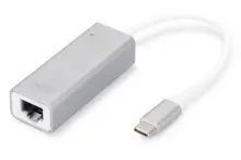 Digitus Dn-3024 Usb Type C  Gigabit Ethernet Adaptörü, 1X10-100-1000 Port,1Xusb Tip C Erkek Port