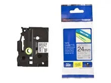 Brother Tze-M951 24 Mm Mat Gümüş Üzeri Siyah Laminasyonlu Etiket