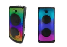 Mikado Md-833Kp 7.4V3000Mah 30W Bluetooth-Usb-Tf-Fm-Led Işıklı Kablolusuz Mikrofonlu Toplantı