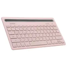 Everest Kb-Bt82 Pembe-Gri Bluetooth Ultra İnce+Şarjlı Q Mac-Win-Android-Ios Uyumlu Kablosuz Klavye
