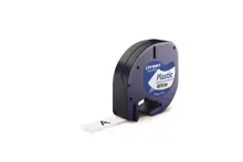 Dymo S0721660 Letratag Plastik Etiket 12 Mm X 4 Metre Beyaz 91201