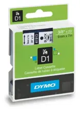Dymo S0720730 D1 Yedek Şerit, 9 Mm X 7 Mt, Sarı- Siyah (40918)