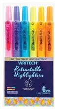 Wrıtech W-805S Basmalı Fosforlu Kalem Pastel 6 Renk - 6Lı