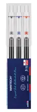 Wrıtech W-927 Basmalı Roller 0,5Mm Kalem (Mavi-Siyah-Kırmızı) - 3Lü