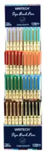 Wrıtech W-827 Fırça Tip 8 Renk Keçeli Kalem - 120Li Stand