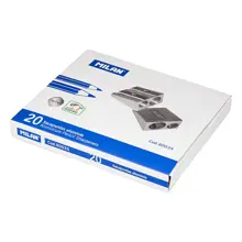 Mılan 80035 Çift Delikli Metal Kalemtraş - 20Adet