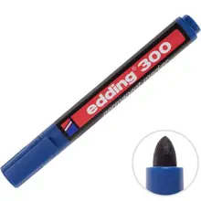 Edding 300 Permanent Marker Koli Kalemi Yuvarlak Uç Mavi 10Lu