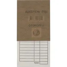 Dilman Adisyon Fişi Otokopili