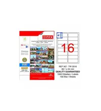 Tanex Tw-2016 Beyaz Etiket 99.1 Mm X 34 Mm